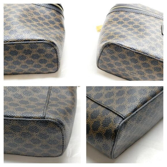 Authentic CELINE Vanity Bag Black PVC mn382-120825 - Picture 6 of 16